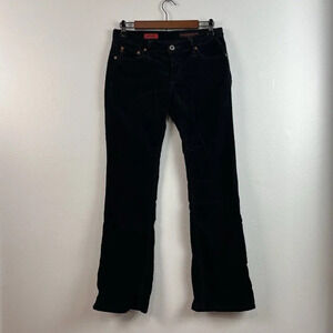 AG Adriano Goldschmied The Angel Corduroy Pants Womens 31? Black Boot Cut Flare
